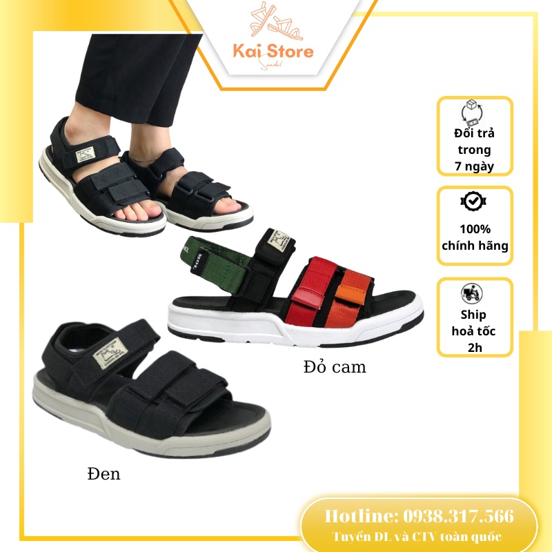 Giày Sandal Mol Nam Nữ Học Sinh Sinh Viên Đi Học, Đi Chơi Đế Cao Su, Dép Có Quai Hậu, Dây Dù Mã MS2 - Wigo Young