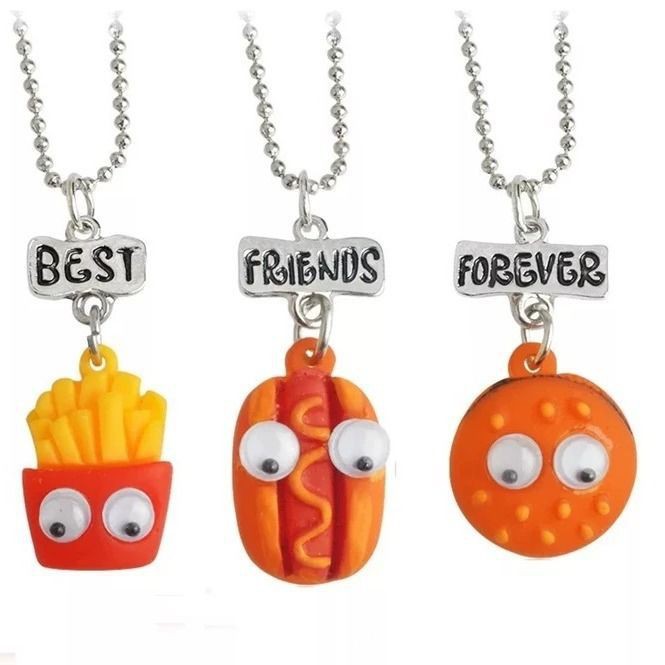 Vòng cổ Fastfoods cực lạ dây chuyền cá tính dành cho nhóm bạn thân