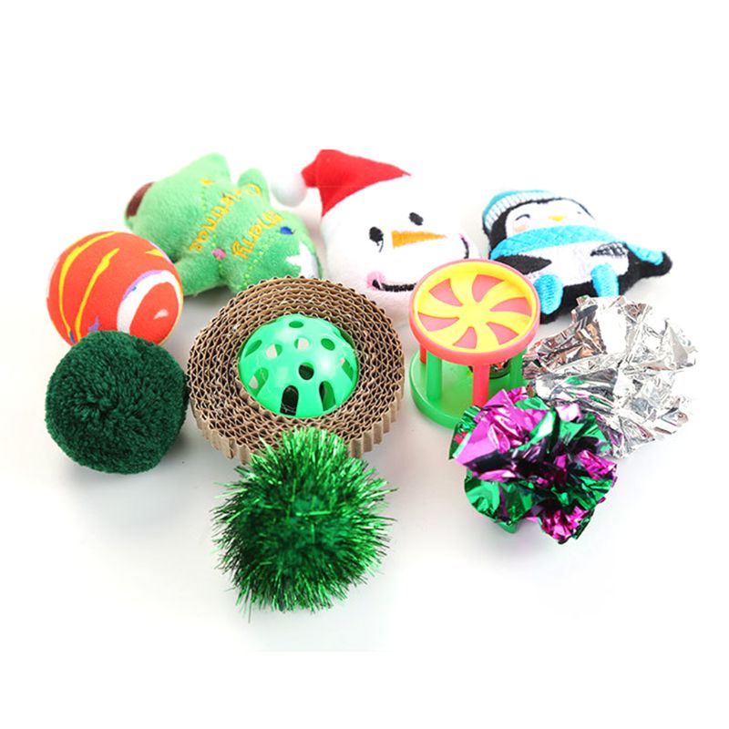 Set 13 Gậy Đồ Chơi Giáng Sinh Vui Nhộn Cho Mèo Cưng