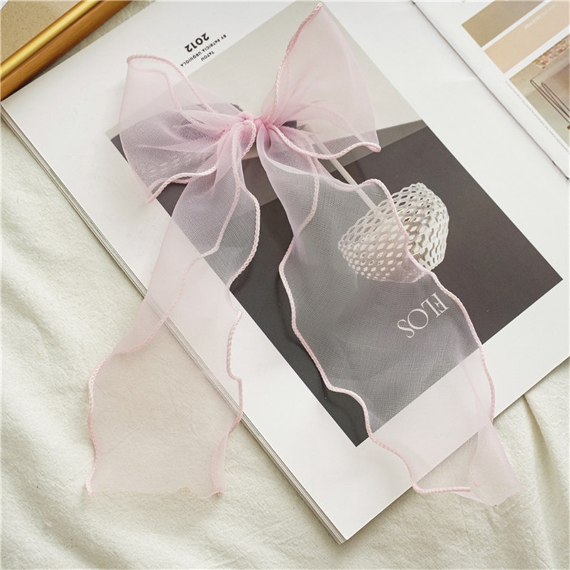 1 Kẹp Tóc Hình Nơ Lớn Bằng Satin Lãng Mạn Cho Nữ