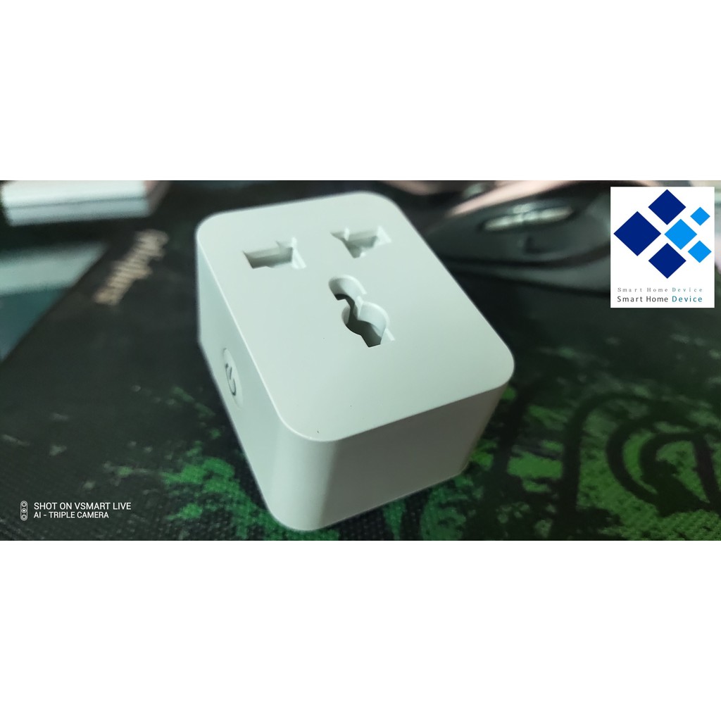 Ổ cắm thông minh wifi cổng suất cao Tuya 15A - Có đo điên năng