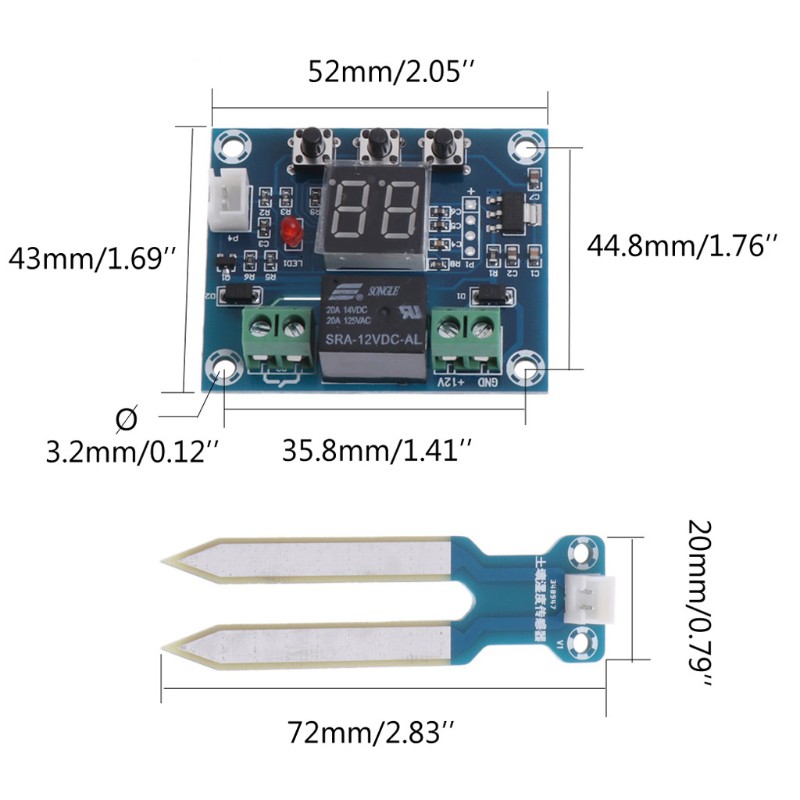 Bộ Cảm Biến Độ Ẩm Của Đất 12v