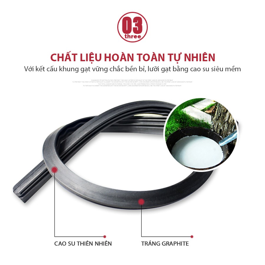 [Mã BMBAU50 giảm 10% đơn 99k] Gạt Mưa 3 Khúc VIAIR 331 (18 Inch/450 mm) Nhập Khẩu Chính Hãng