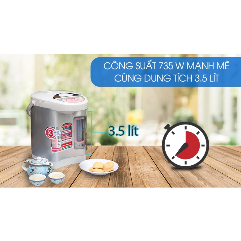 Bình thủy điện Sunhouse SH 1535 3.5 lít