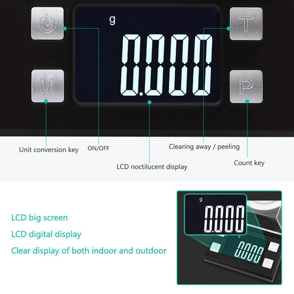Cân Điện Tử LCD 0.001g Dùng Cân Trang Sức / Phòng Thí Nghiệm