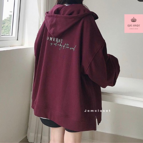 Áo Khoác Nữ, Áo Khoác Nỉ Someday Có Mũ Form Rộng Chất Liệu Nỉ Cotton Dày Edel E467 | BigBuy360 - bigbuy360.vn