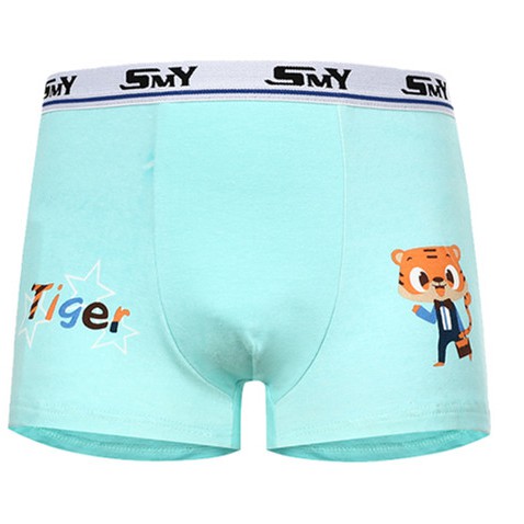 Set 4 Quần Lót Boxer Thoáng Khí In Hình Dễ Thương Cho Bé Trai