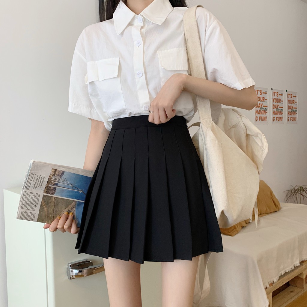 Chân Váy Ngắn Xếp Li Size Nhỏ