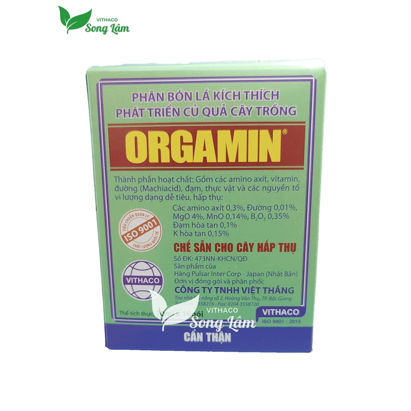 [VITHACO] Phân bón lá Nhật Bản Orgamin kích nảy mầm, ra rễ, phát triển lá, củ, quả [Gói 10ml]