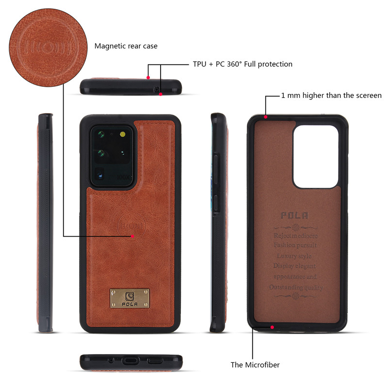 Bao Da Có Ngăn Đựng Thẻ Tiện Dụng Cho Samsung Note 20 Ultra / Note 10 / Note 9 | BigBuy360 - bigbuy360.vn