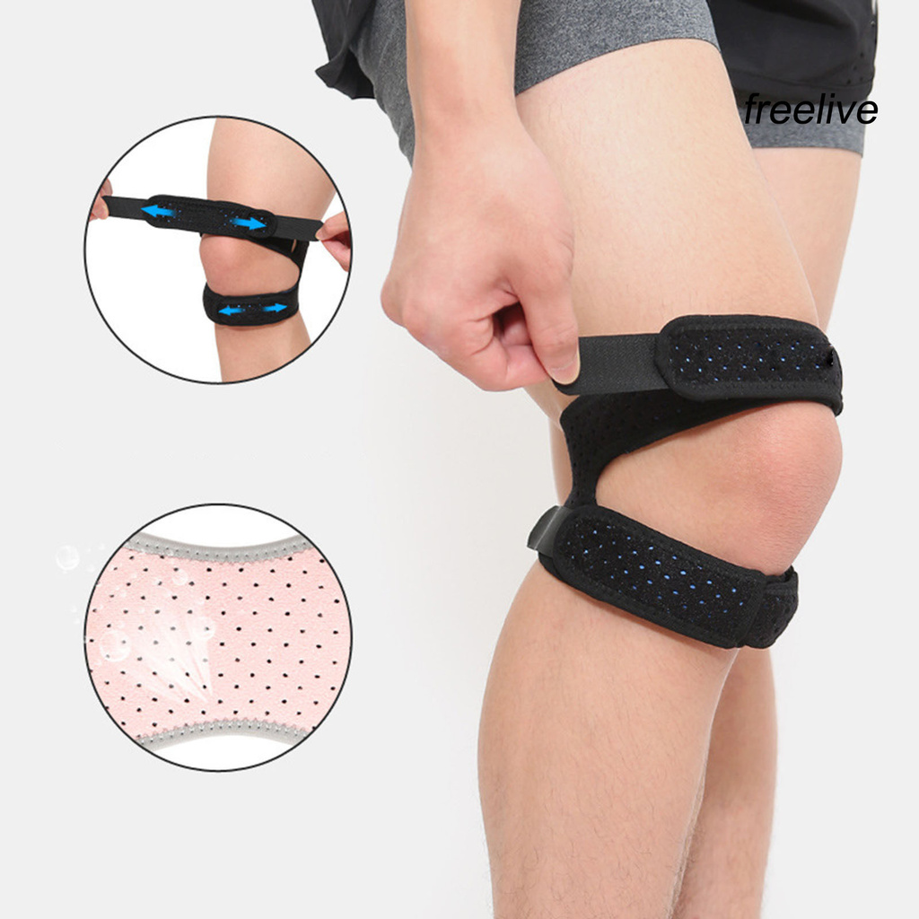 FRE|1Pc Sports Patella Belt Compression Protection Running Breathable Knees Pad