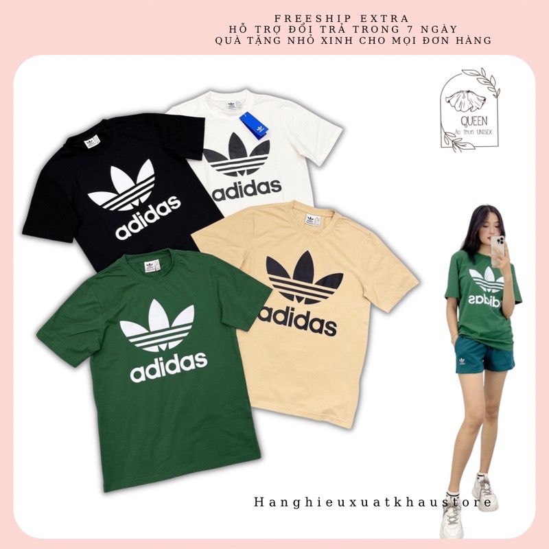 Áo Thun adidas, Áo phông unisex 1975 Trefoil Tee Made in Cambodia full tag code