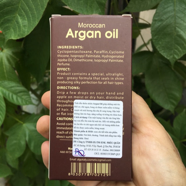 Tinh dầu phục hồi tóc Algo Argan Oil 50ml