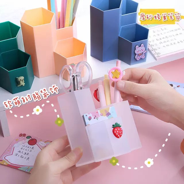 Ống cắm bút nhiều ngăn, ống cắm tổ ong để đồ trang điểm T2 Giá Rẻ