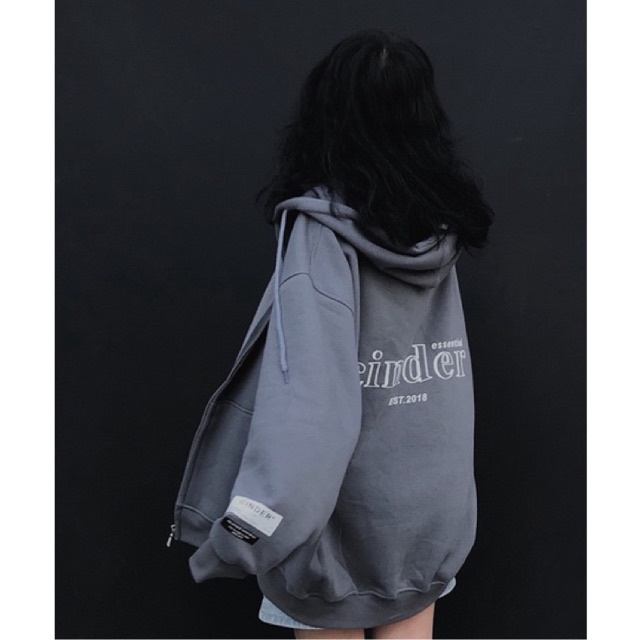 [CINDER PASS] Áo Hoodie Zip Nam Nữ CINDER Màu XÁM, Áo Hoodie Khoác Nỉ Bông Form Rộng Local Brand Unisex Đẹp.