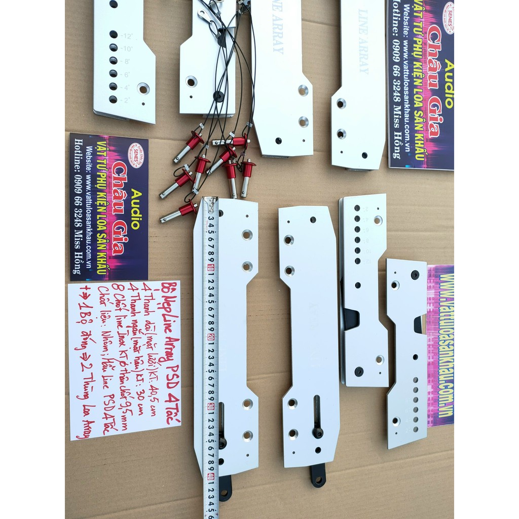 Nẹp loa array, line array 4T 1 bộ Audio Chau Gia - 4T mẫu PSD