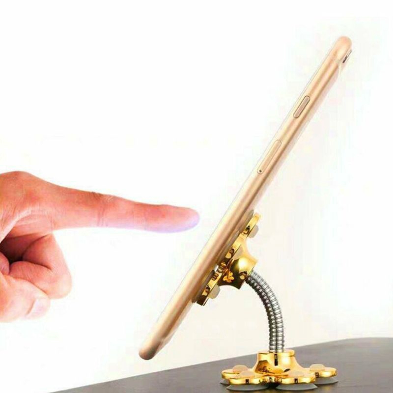 Giá đỡ điện thoại kim loại hình hoa xoay 360 độ