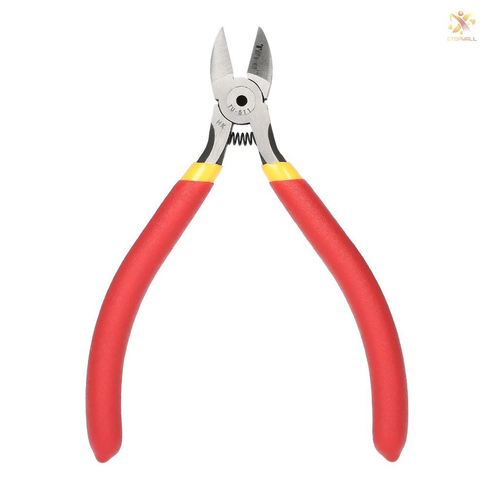 E&amp;T TU-511 5''Japanese Style Mini Diagonal Side Cutting Pliers Cable Wire Cutter Repair Pry Open Han