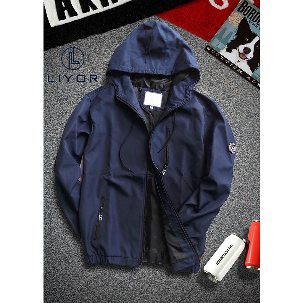 Áo khoác dù nam, áo gió có mũ Liyorstore unisex vải mát AK15