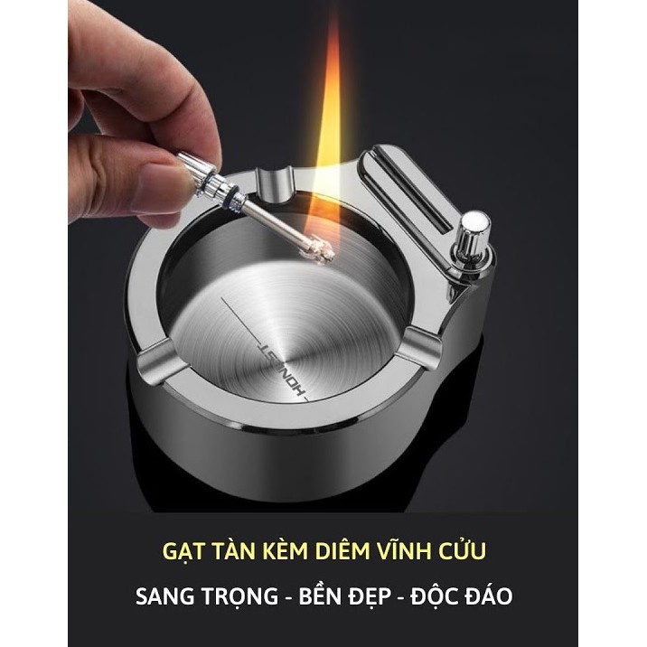 Bật lửa kiêm gạt tàn cao cấp