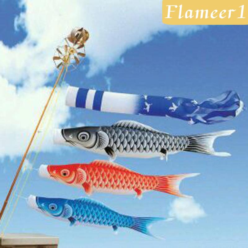 [Flameameer1] Cờ Cá Koi Nhật Bản 55cm Màu Đỏ