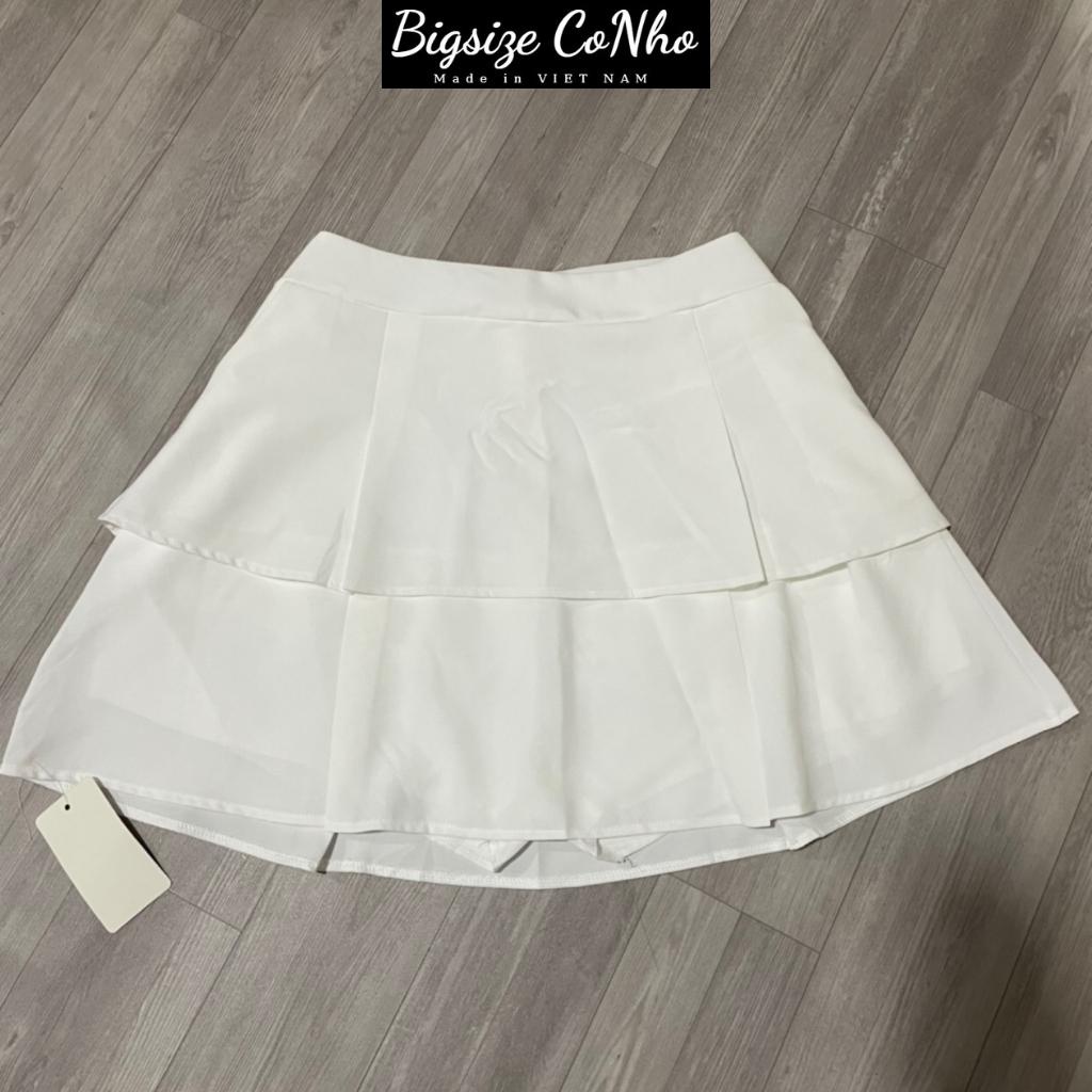 Chân váy bigsize nữ, Chân váy xếp ly bigsize CV9-bigssize cô nhỏ