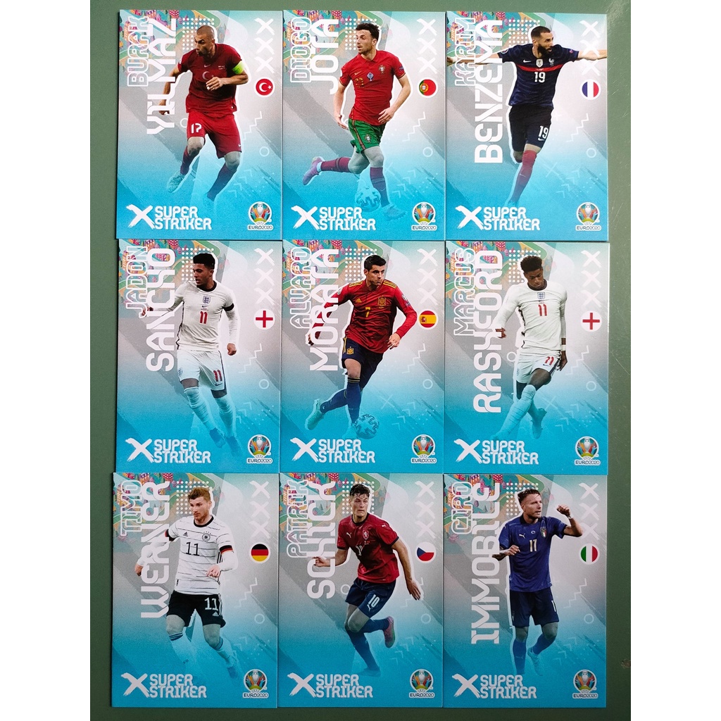 Thẻ SKY EURO 20 SUPER STRIKER | Benzema Morata Immobile Rashford Diogo Jota Jadon Sancho Timo Werner Schick Yilmaz