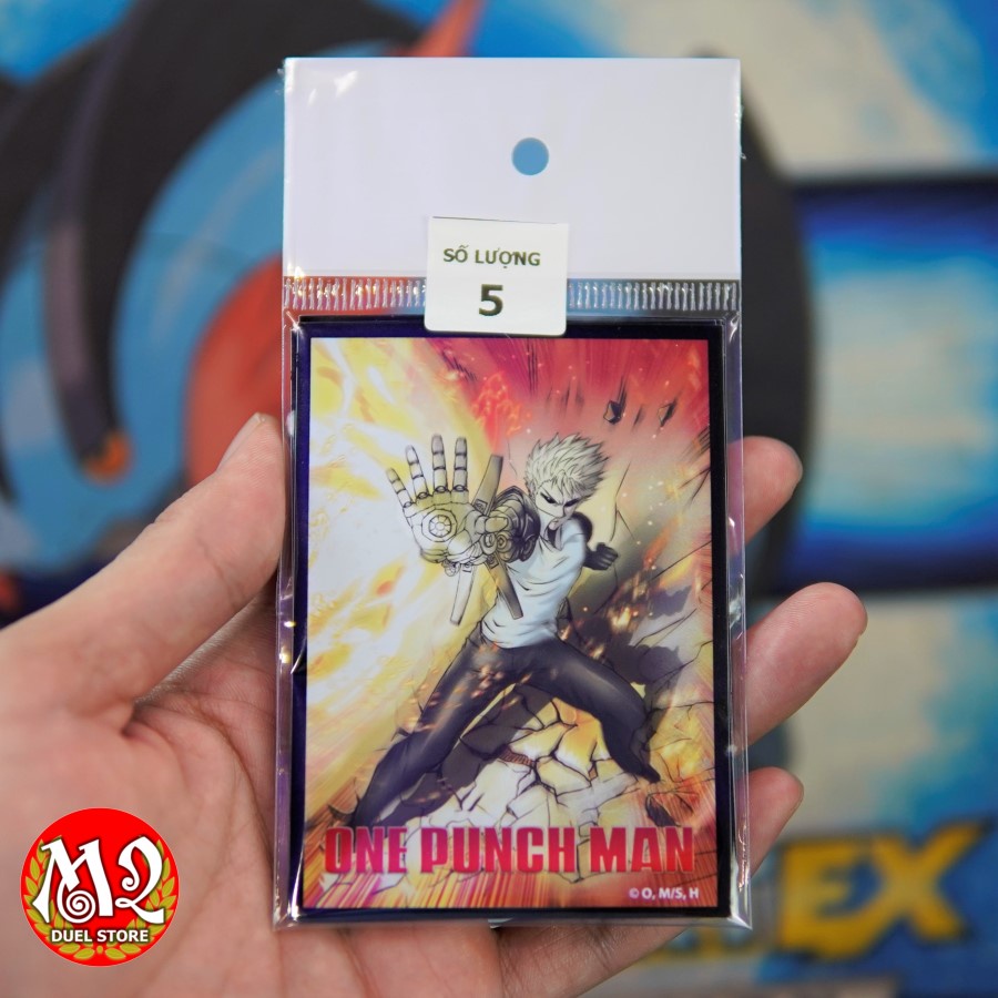 05 cái bọc bài lẻ Standard size One-Punch Man Genos - 66 x 91 mm - dùng bọc lớp thứ 2 cho thẻ bài của bạn