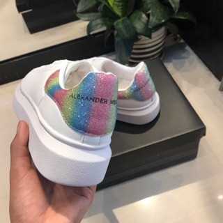 giày Mcqueen cầu vồng nữ