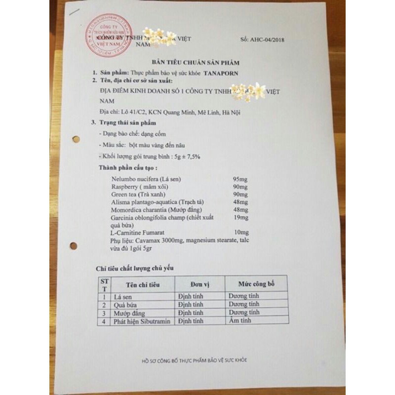 Giảm cân cấp tốc Tanaporn - Thực phẩm bảo vệ sức khỏe | BigBuy360 - bigbuy360.vn
