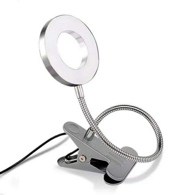 Đèn Led Mini Kẹp Bàn Làm Nail, Nối Mi ,Phun Xăm 2 Chế Độ Sáng