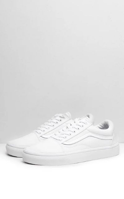 Giày Vans old skool canvas all white