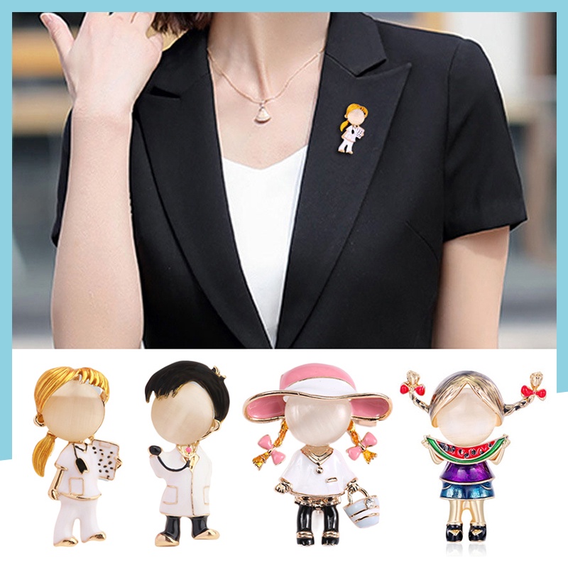 Ghim Cài Áo Hình Hoạt Hình Đáng Yêu Cho Bé