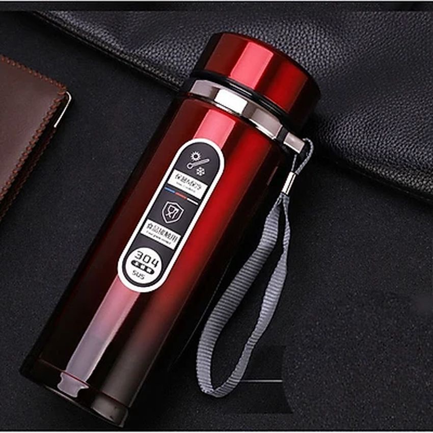 Bình Nước Giữ Nhiệt Dung Tích 1L Bình Inox Cao Cấp 2 Lớp Nóng Lạnh Lâu Có Dây Xách Siêu Tiện Lợi Kotic_shop
