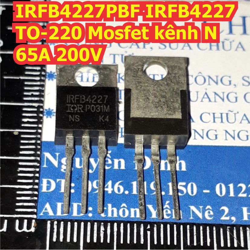 IRFB4227PBF IRFB4227 TO-220 Mosfet kênh N 65A 200V kde3469