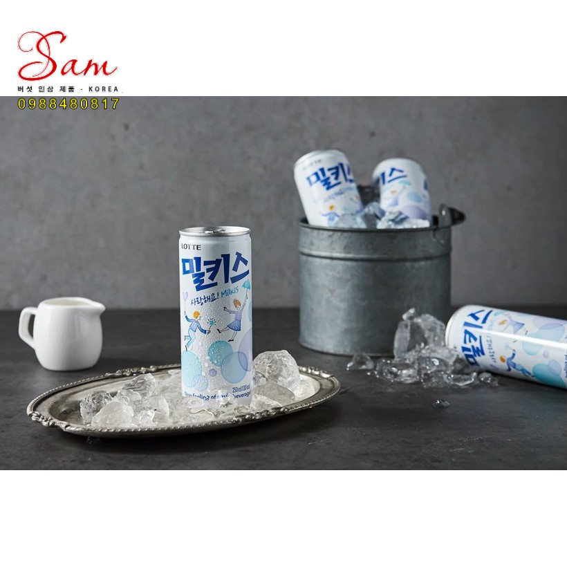 [LOTTE] NƯỚC SODA MILKIS VỊ SỮA 250ML - [롯데] 밀키스 250ML