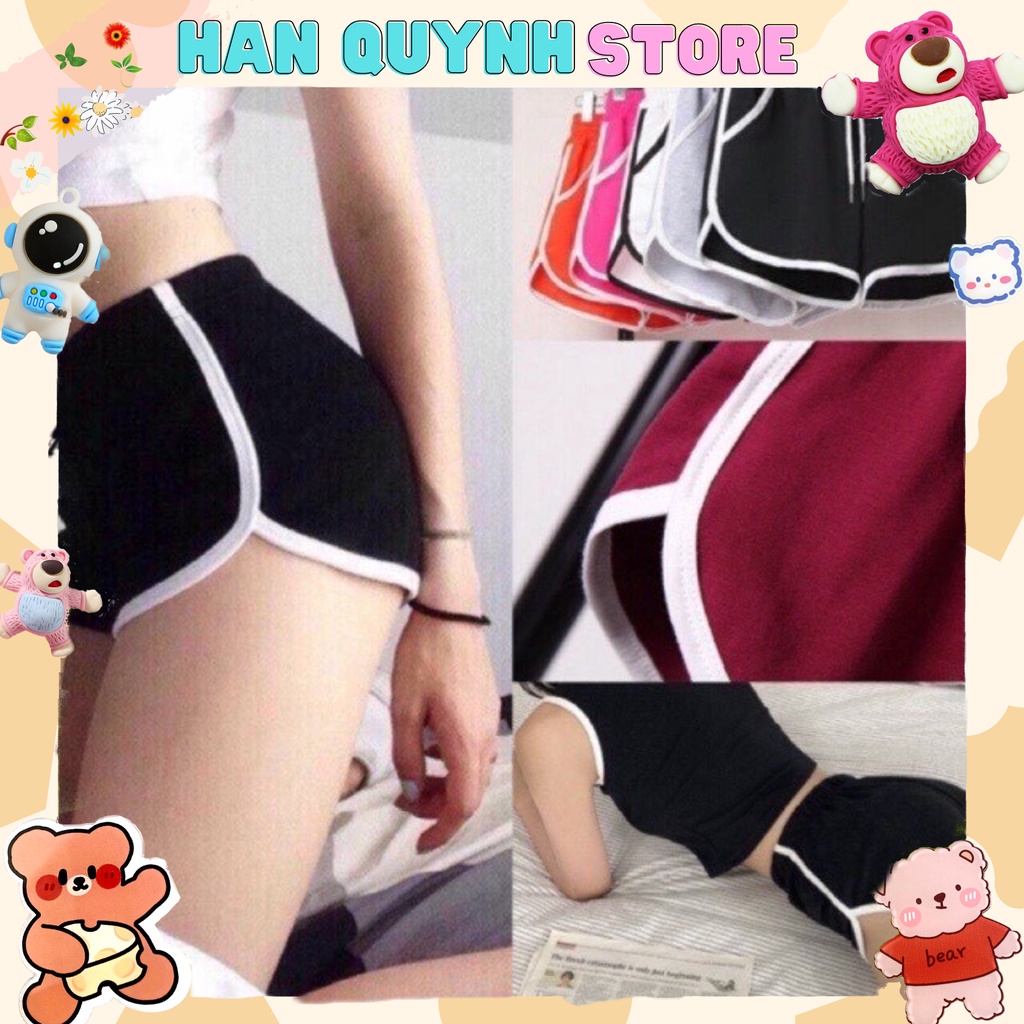 Quần Đùi Thể Thao nữ rẻ đẹp/ short nữ viền lưng thun .