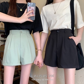 Quần Short Nữ Lưng Cao Phong Cách Hàn Quốc