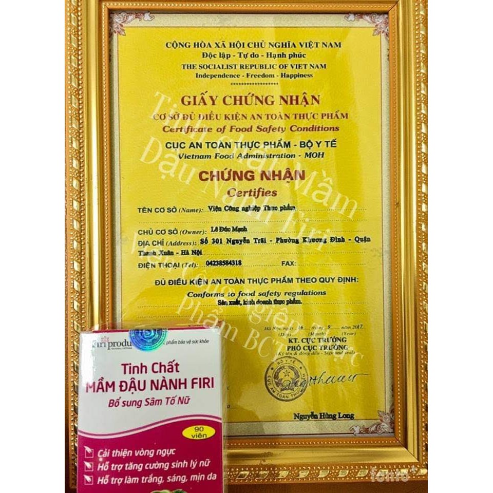 Tinh Chất Mầm Đậu Nành FIRI - Đông trùng hạ thảo (90 viên)