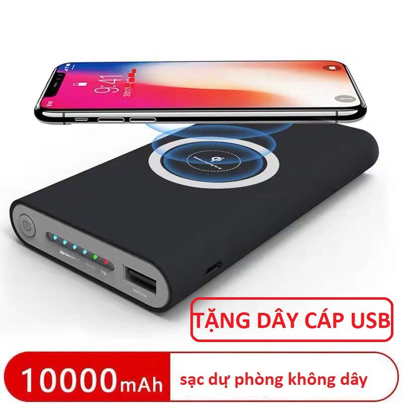 [RẺ VÔ ĐỊCH] Sạc Dự Phòng không dây thế hệ mới 10000mah CÓ SẴN