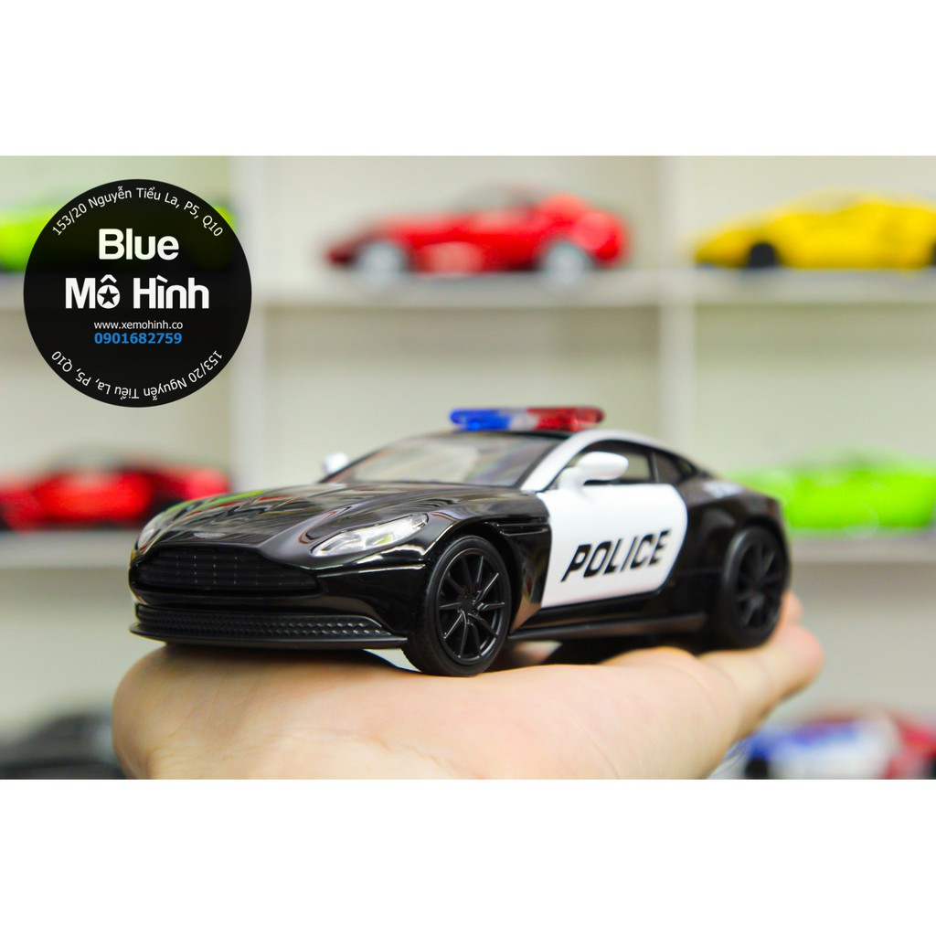 Blue mô hình | Xe cảnh sát mô hình Aston Martin DB11 police 1:32