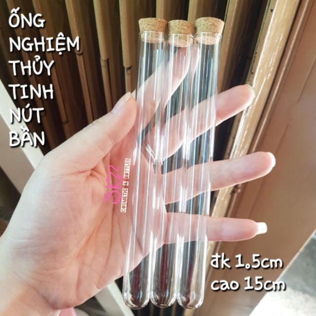 ỐNG NGHIỆM THỦY TINH NÚT BẦN ĐÁY BẦU