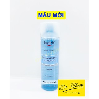 Nước hoa hồng cho da nhạy cảm Eucerin Dermatoclean Clarifying Toner 200ml