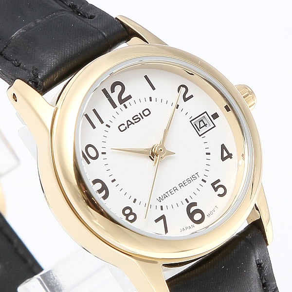 Đồng hồ nữ dây da Casio chính hãng Anh Khuê LTP-V002GL-7BUDF (25mm)
