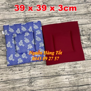 Nệm Ngồi Bệt HIRO 39x39x3cm Kiểu Nhật - Dùng Ngồi Bàn Trà, Ghế Gỗ, Salon, Sofa, Văn Phòng, Xe Hơi