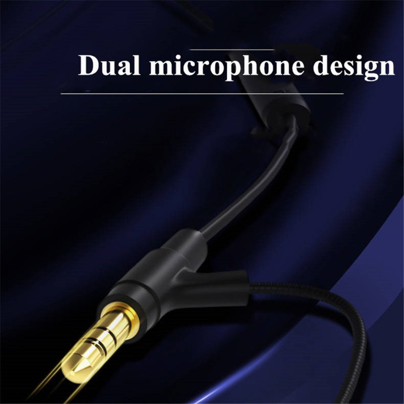 DOU 1.2M Boom Microphone Cable Mic For 3.5mm Headphone With Condenser Mic For Phone PC For Boompro Gaming Headset V-MODA