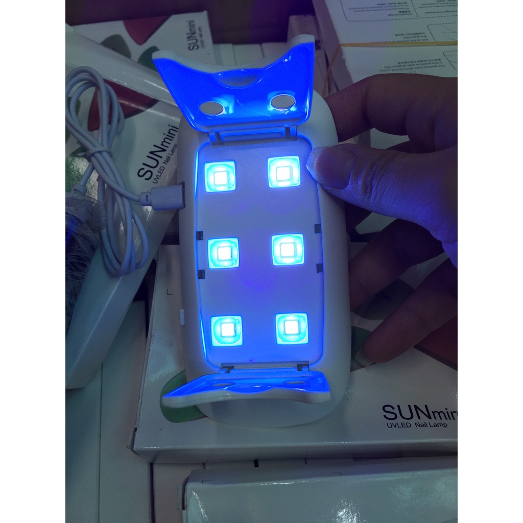 THANH LÝĐèn KUZOOM, Sun mini UV Cắm Điện Mini Máy hơ gel bỏ túi chuyên dùng cá nhân làm móng tay, hơ nail,base top gel