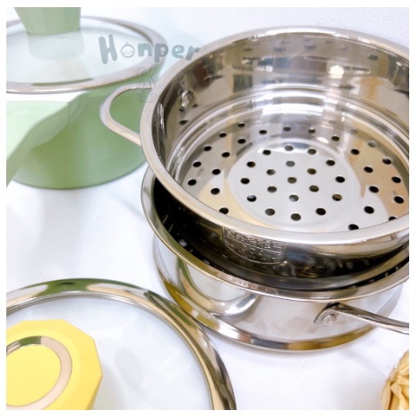 Nồi Honper kèm xửng hấp cao cấp cho bé