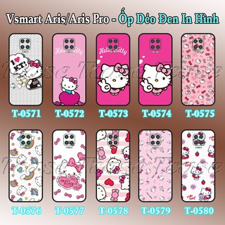 Ốp lưng Vsmart Aris/ Aris Pro dẻo đen in hình Hello Kitty dễ thương