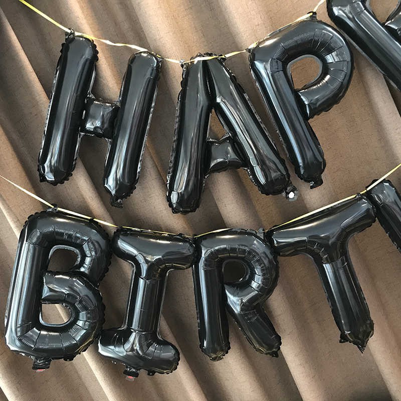 Set trang trí sinh nhật cho người lớn màu đen #TrangTriSinhNhat